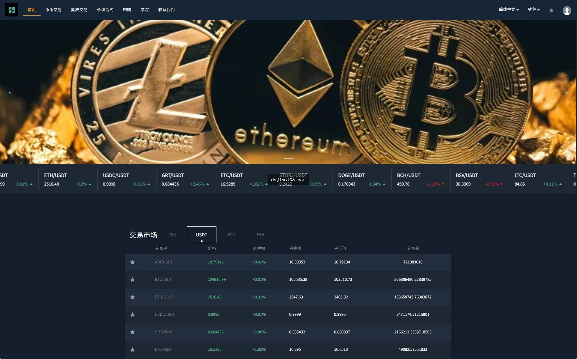 多语言交易所系统截图13