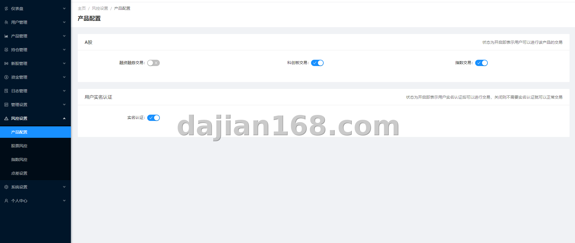 JAVA双融股票系统大盘界面