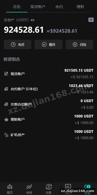 海外多语言交易所系统/永续合约交割合约/C2C/K线控制-系统演示站