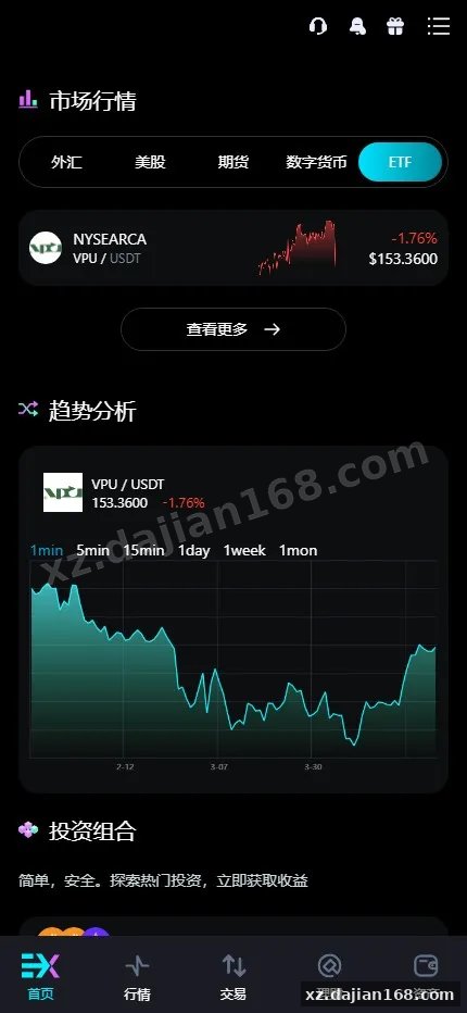 【Bitinvests多语言交易所源码】外汇+美股+期货+交割合约+期权交易+现货交易+C2C+平台币+Ai投资理财+Defi借贷-多码网